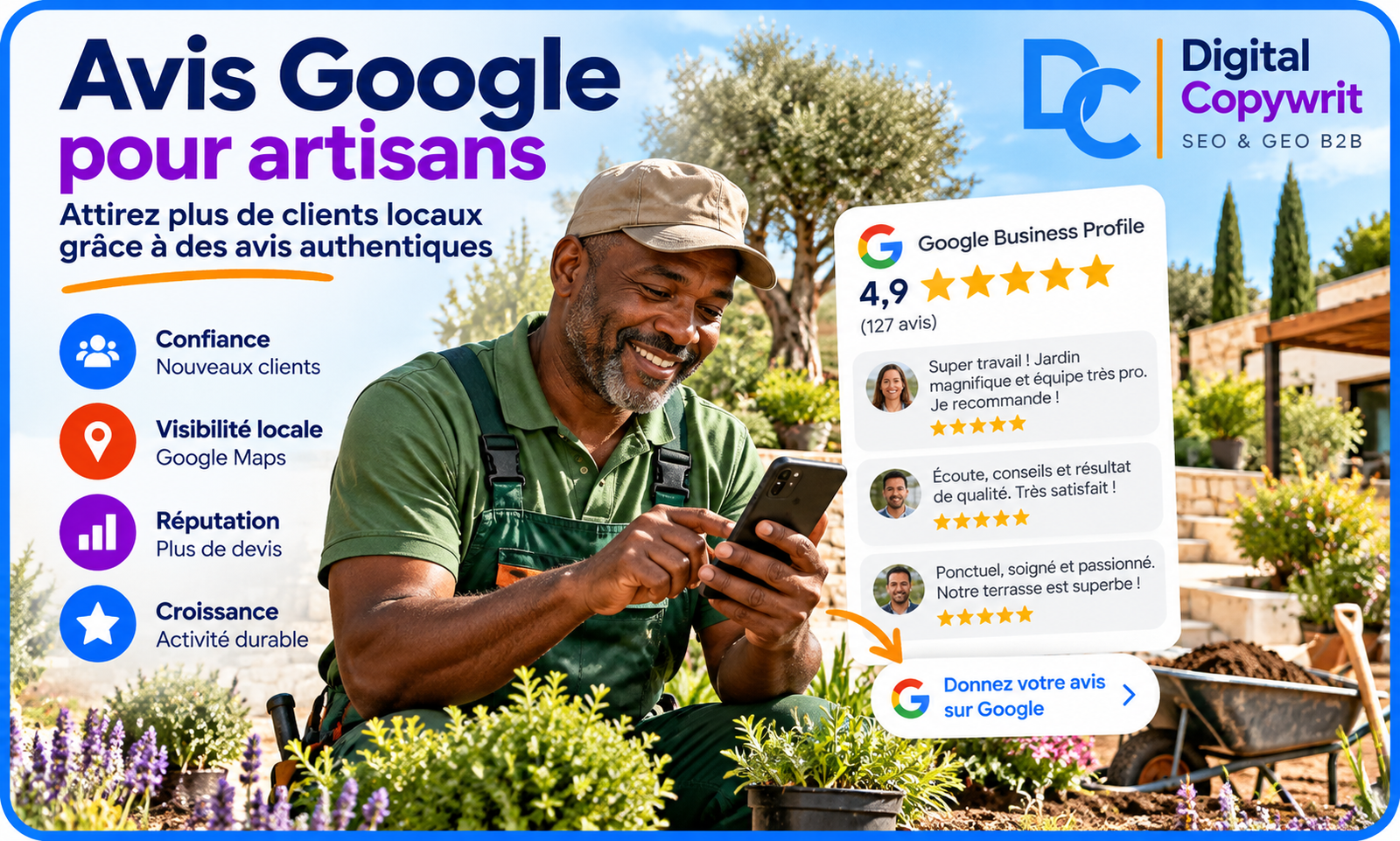 Avis Google pour artisans : comment obtenir des avis clients et améliorer sa réputation locale ?