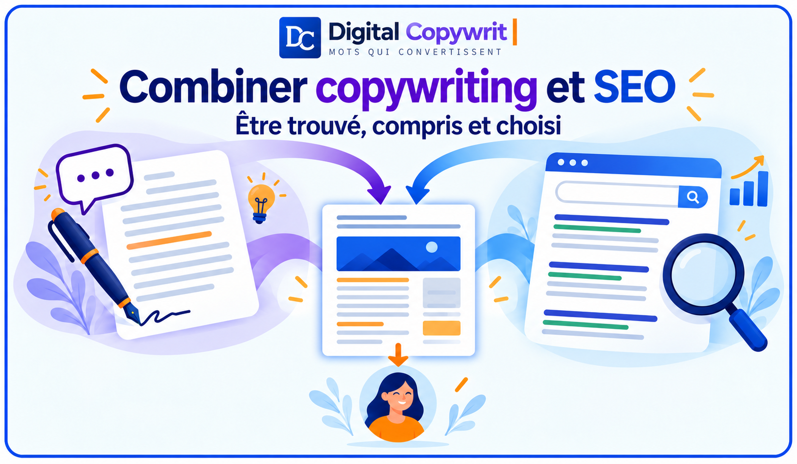Combiner Copywriting  et SEO : être trouvé, cité et choisi