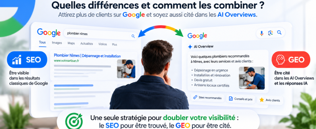 GEO vs SEO : quelles différences et comment les combiner ?